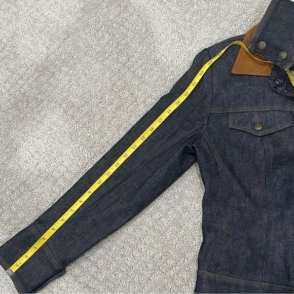 Designer Jean Jacket with Ultra Suede Collar - Picture 8 of 16